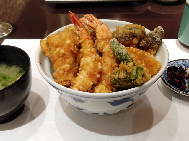 特製天丼_お座敷天婦羅 天政 羽田空港店