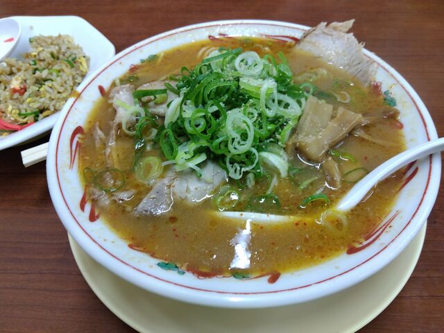 今回は味噌ラーメンの方が好みなんで注文しました。_本家 第一旭 たかばし本店