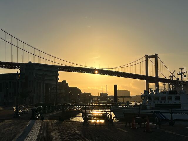 朝焼け_若戸大橋