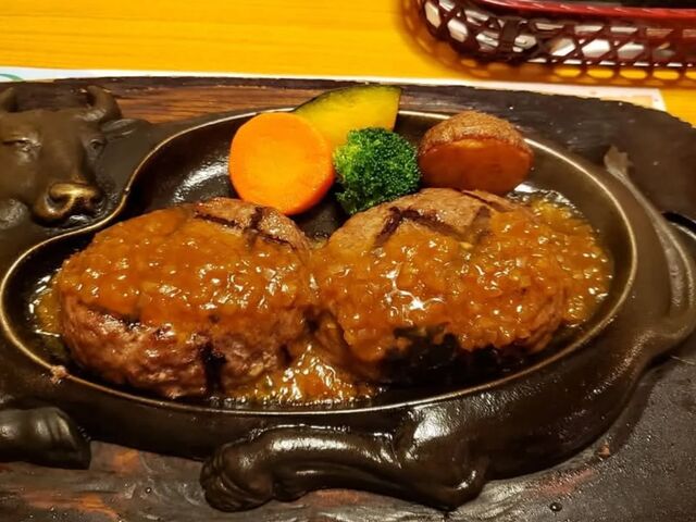 ゲンコツハンバーグ_炭焼きレストランさわやか 富士鷹岡店