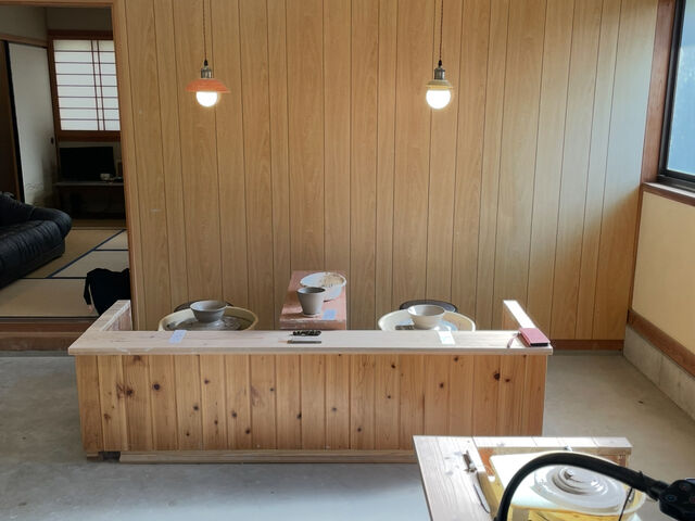 制作場所も広々! 清潔感がありました。_Rin陶芸工房
