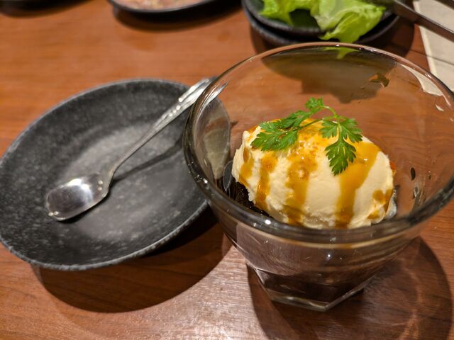 珈琲ゼリーとバニラアイス_肉匠坂井 燕三条店
