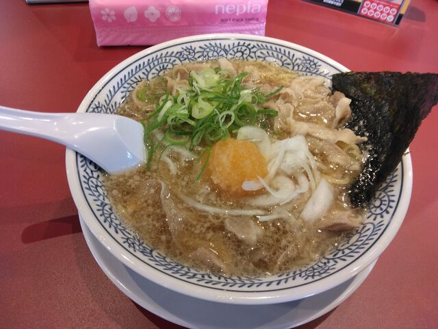 最高においしいラーメンです「肉そば」。_丸源ラーメン 江戸川鹿骨店