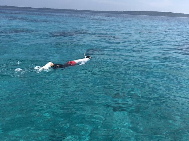 周りに他の船がいなく、気を遣わずに泳ぐことができました^_^_Marine Service碧