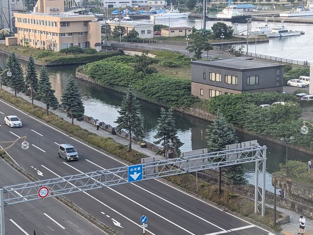 ホテル部屋から_ホテルノルド小樽