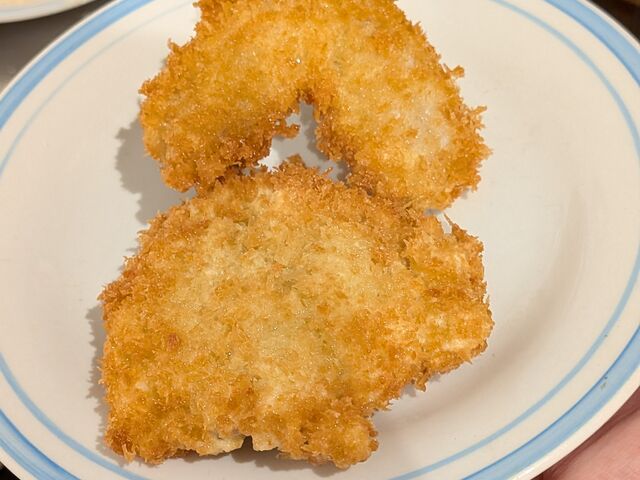 当日に捌いて揚げたアジはふわっふわで最高においしかったです_戸田港 福将丸