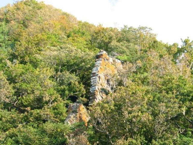 弁慶の薪積み岩の写真1
