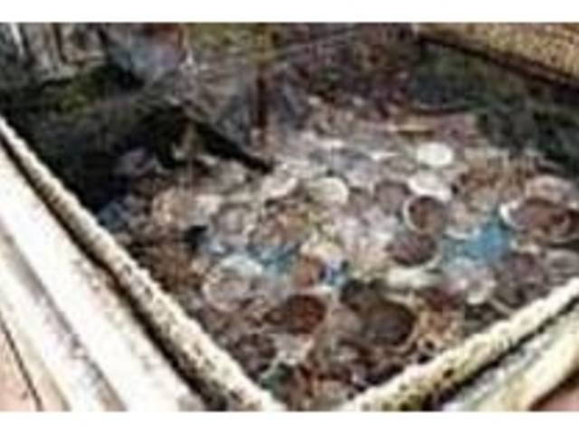 直接海水を引き込んでいる大型生け簀_民宿 碁石丸