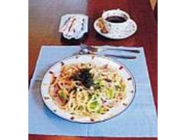 人気の『ベーコンとレタスのスパゲッティ』_ひとりよがり