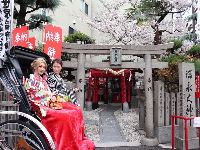 大阪の通天閣に着物で行かれました。_おしゃれ工房 綺麗館