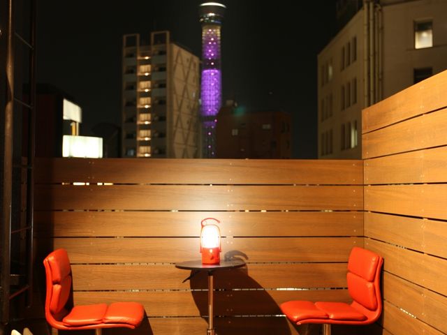RF デッキテラス・スカイラウンジ(夜景)_HUTCH浅草店