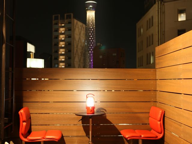 RF デッキテラス・スカイラウンジ(夜景)_HUTCH浅草店