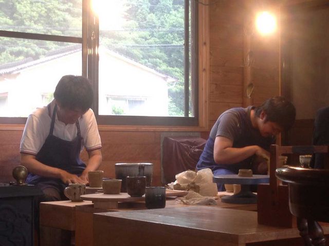 轆轤体験の模様_庵久