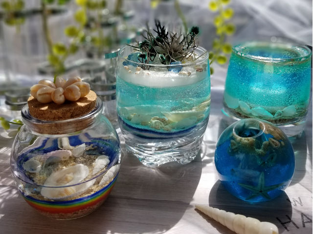 ■アロマワックスグラス_ポーセラーツサロンmoana