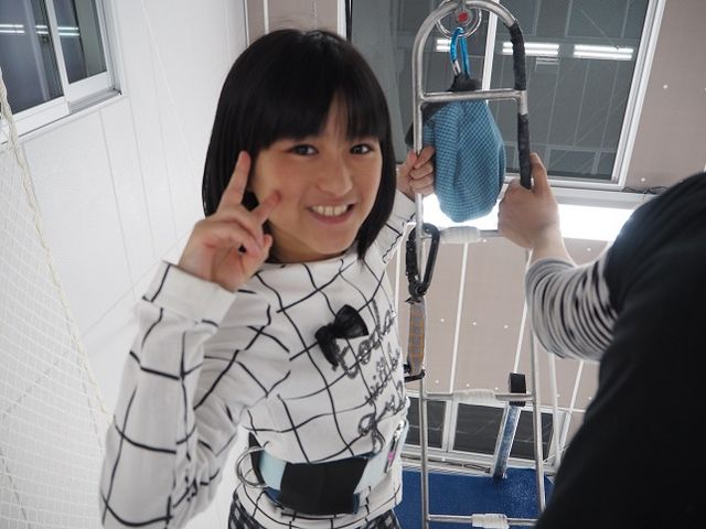 スタート前に余裕の笑顔!_Fly'n Fit Trapeze Studio