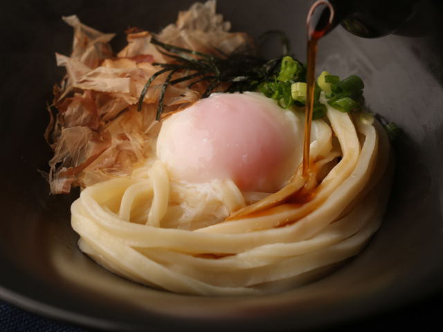 名物・天美卵の釜玉うどん
(大江ノ郷ヴィレッジ1階_大江ノ郷製麺所)_大江ノ郷ヴィレッジ