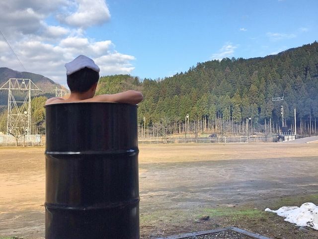 プログラム風景(ドラム缶風呂)_坂井市竹田農山村交流センターちくちくぼんぼん