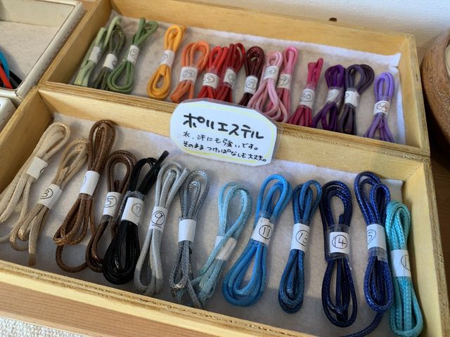 水に強いポリエステル紐
27種類_とんぼ玉工房緑の風