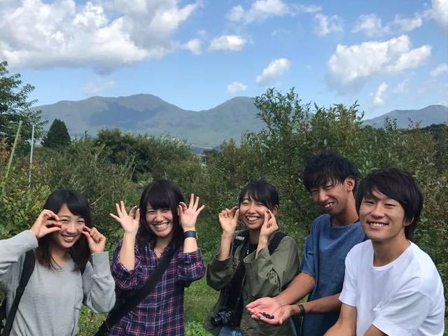 合宿のプログラムに_蒜山高原カルチベート観光ブルーベリー園