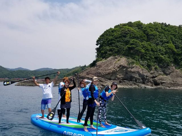 6人乗りBIGSUPでの体験も可能です。ご相談ください。_SUPSHOP海楽松江