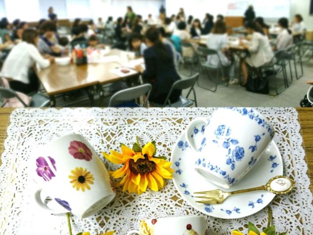企業でポーセラーツ体験をしていただきました。_office amour 熊本