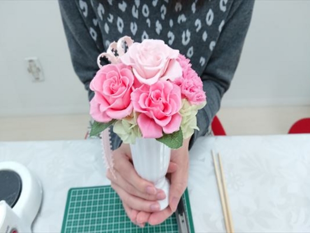 プリザーブドフラワー開花体験レッスン_Fleurs d'Amour Maria