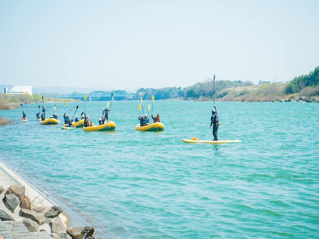 自分たちの力で川下りをする「ラフトクルージング」「サップクルージング」_リバーポートパーク美濃加茂