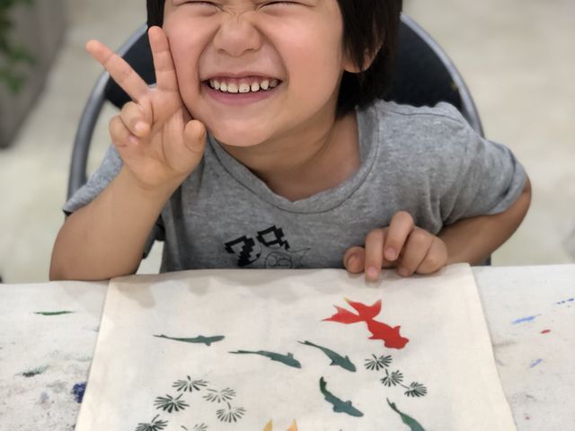 大満足の笑顔☆_染趣庵
