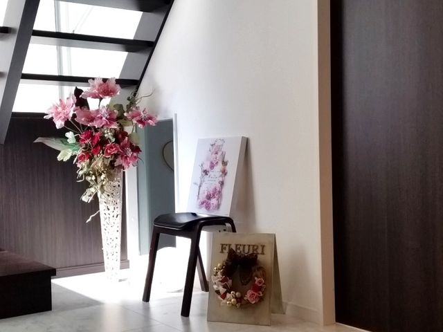 サロン入り口です_お花とリボンの教室Fleuri