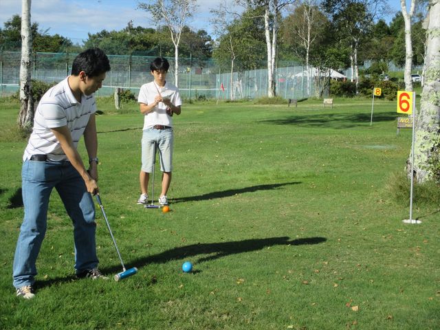 長野県発祥のスポーツマレットゴルフもできます。_マーガレットリフレクパーク