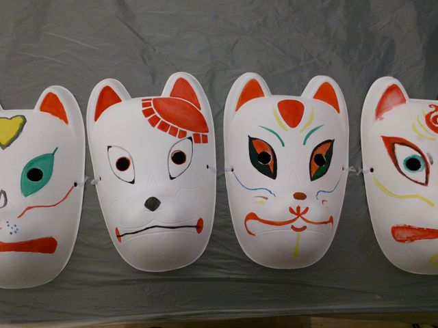 京都唯一!狐お面絵付け!_あかね屋 京都タワーサンド店