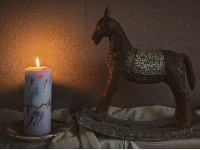 Salt hip candle
