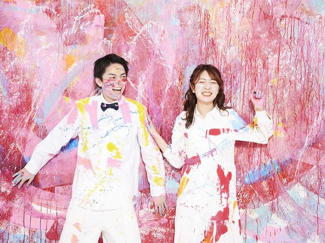 ウェディングペイントで楽しみながら結婚準備_ウォールペイントできるフォトスタジオ