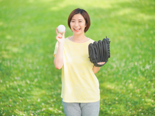 夢だった彼女とキャッチボール!出来ます。_伊豆トゥク アクティビティ道具のレンタル