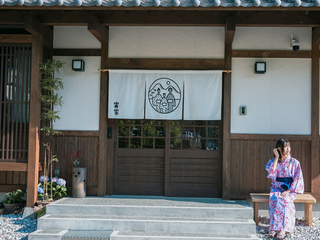 建物は古民家風旅館です♪_寅家