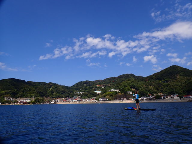 海から見る子浦の景色_KOURABASE(コウラベース)
