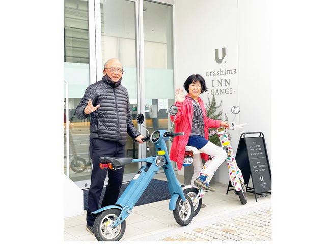 ご夫婦で尾道を楽々色んな場所へ観光♪_ONOMICHILL(自転車ではない電気バイクレンタル)