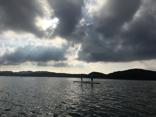 幻想的な空_あそうベイパークSUP