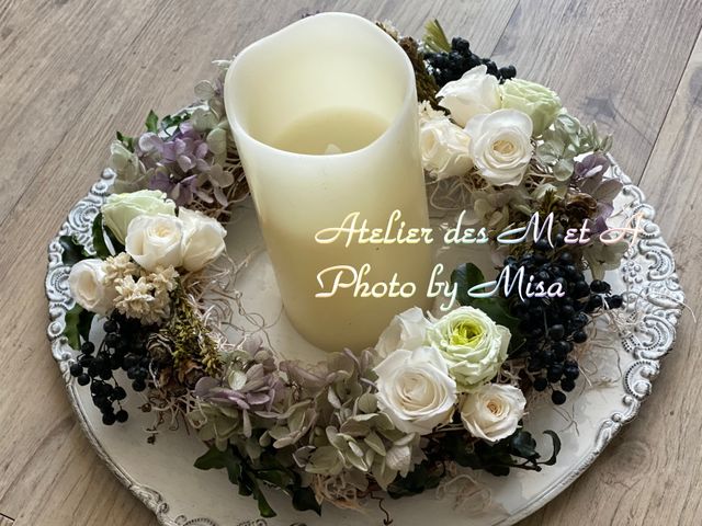ナチュラルリース・プリザーブドフラワー_呉市フラワーアレンジメント教室MetA(エムエア)