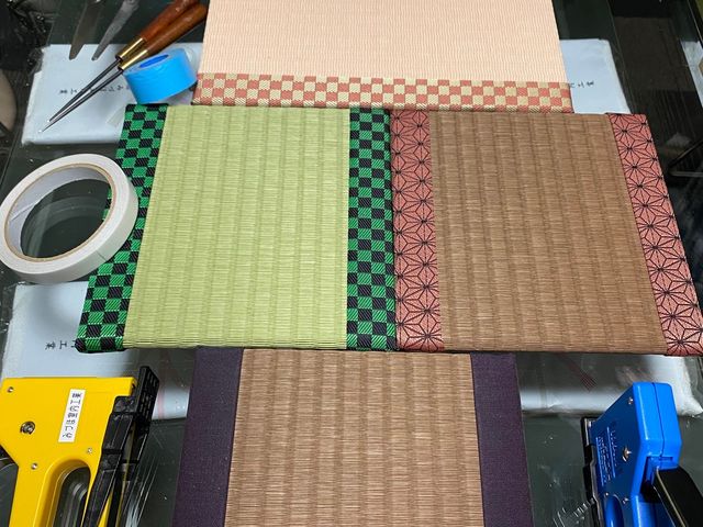 上手に仕上がりました!_みづほ室内工業 畳小物作り体験
