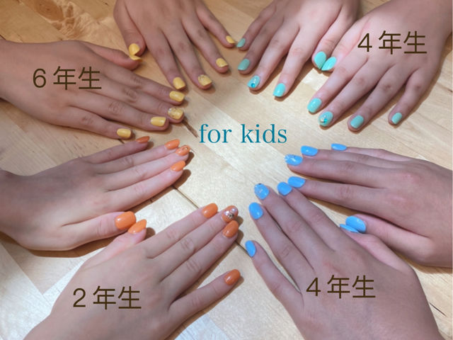 キッズネイルチップ!
可愛すぎます!_Hollynail healingsalon