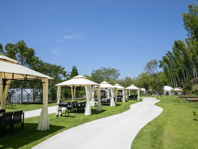 BBQエリア 6名様用のテーブル・チェアをご用意♪_BAMBOO RESORT MIHAMA 繋