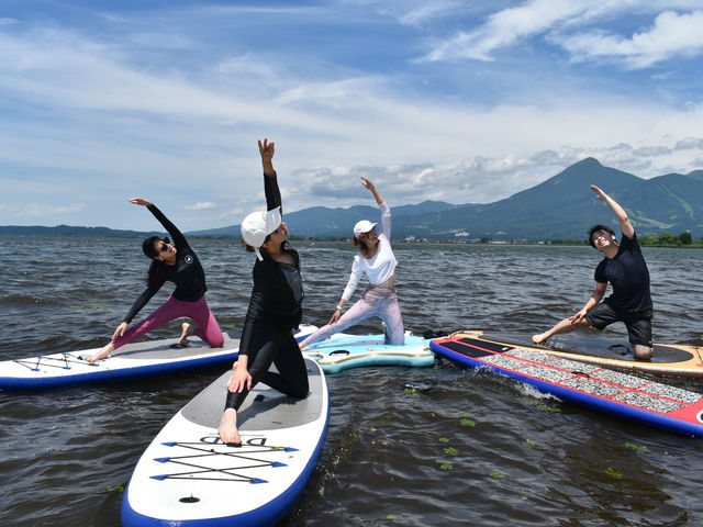 SUP YOGAの風景です。_Retreat Tabi Yoga