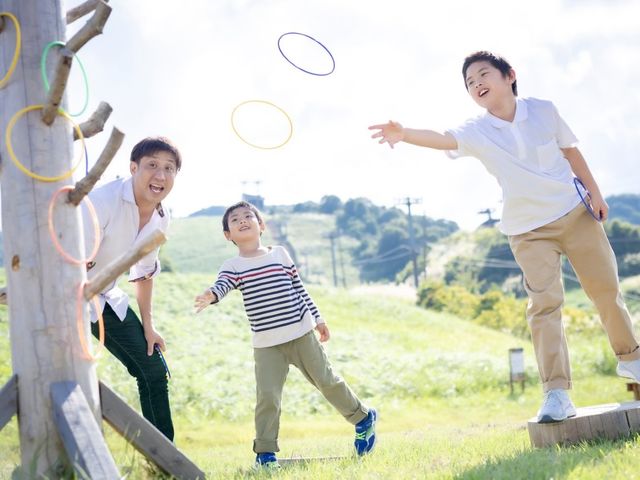 屋外に設置された遊具は無料で楽しめます。_ザ・ヴェランダ石打丸山/石打丸山スキー場