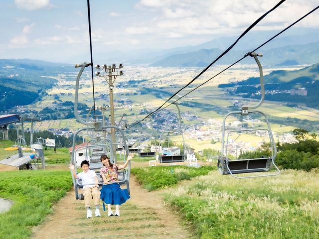 展望リフト「グリーンリフト」でさらに景色の良い高台へ_ザ・ヴェランダ石打丸山/石打丸山スキー場