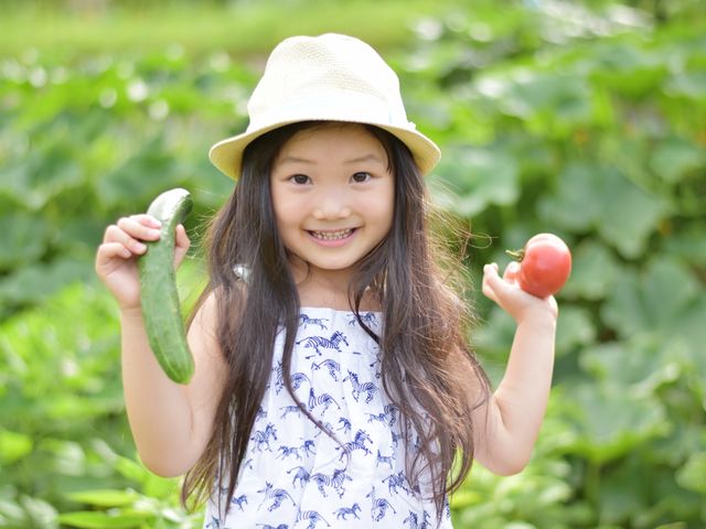 家族で収穫体験!_田舎遊園地