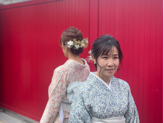 ヘアアレンジも可能です。\1,000プラスでヘアアレンジ+髪飾り付!ぜひご利用ください。_きもの着付け さくら