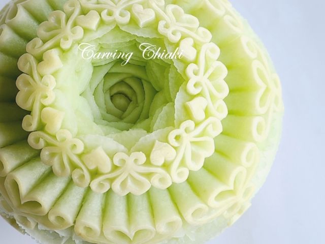 メロンのカービンング_Carving Chiaki