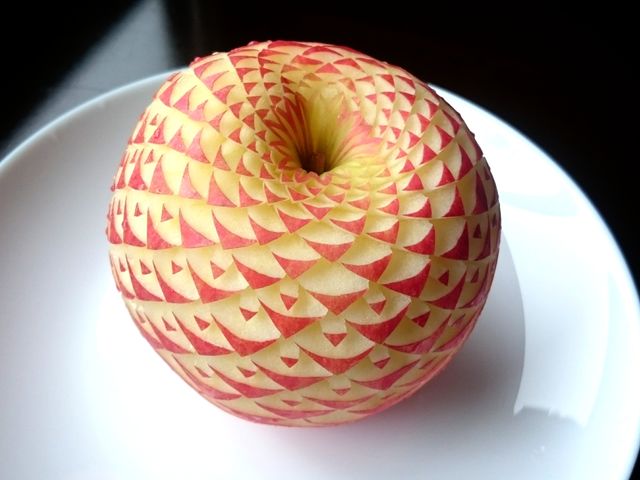 りんごのカービンング_Carving Chiaki