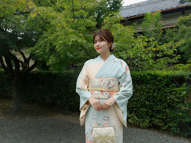 高級訪問着でワンランクアップの嵐山観光をお楽しみください。_嵐山きものレンタル 衣楓 IFU